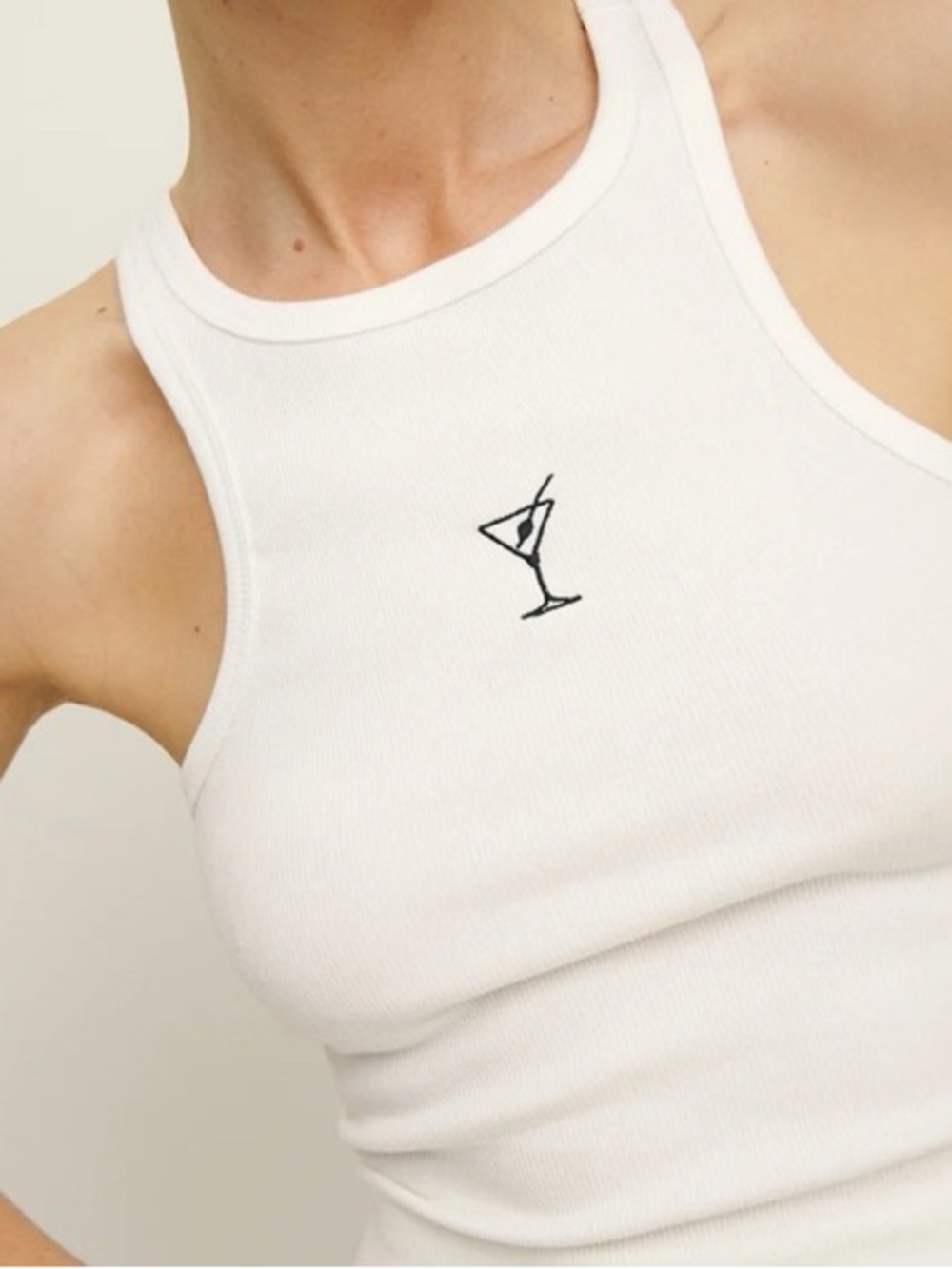Reformation Nova Martini Tank Top White S